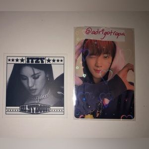 Itzy Yuna sticker pc photocard official